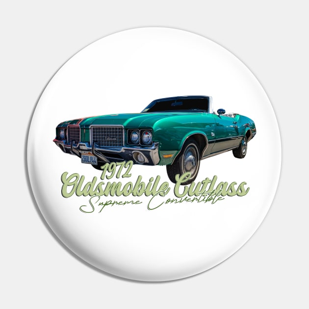 1972 Oldsmobile Cutlass Supreme Convertible Pin by Gestalt Imagery