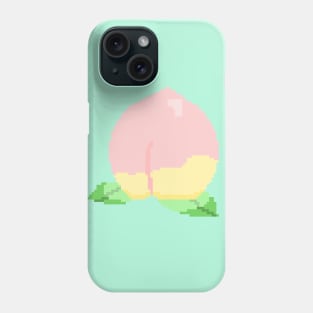 Peach Pixel Art Phone Case