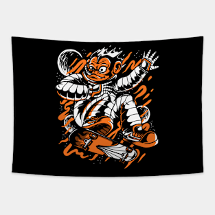 Skate monkey Tapestry