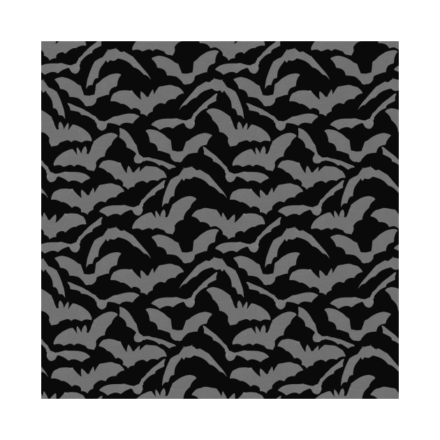 Halloween Bats - Black & Gray by monitdesign