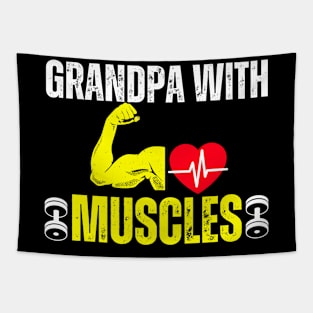 Grandpa With Muscles Tapestry