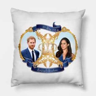 Harry and Meghan Royal Wedding Celebration Pillow