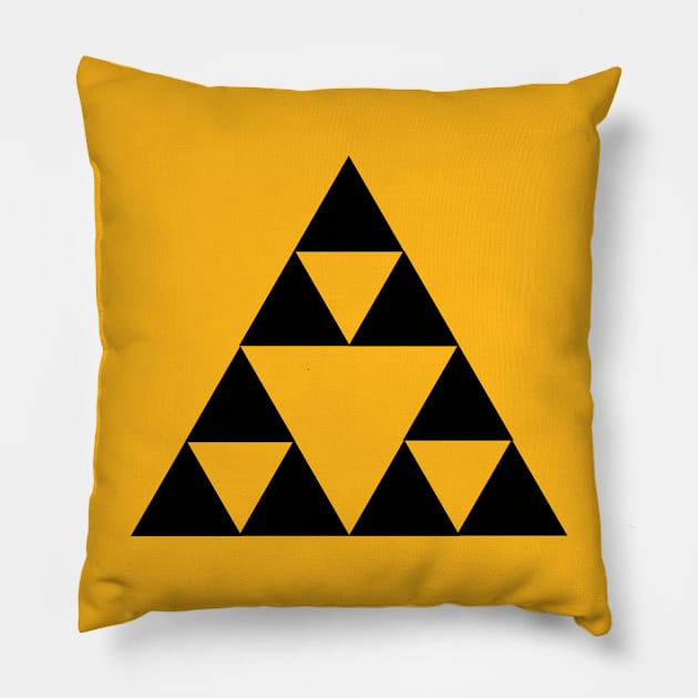 Triangles Pillow by gustavoscameli