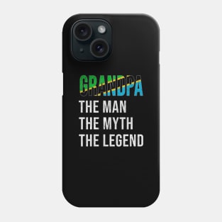 Grand Father Tanzanian Grandpa The Man The Myth The Legend - Gift for Tanzanian Dad With Roots From  Tanzania Phone Case