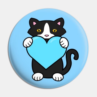 Tuxedo cat Pin