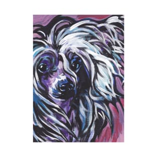 Chinese Crested Dog Bright colorful pop dog art T-Shirt