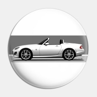 Drawing od the Roadster Coupe version of the japanese sports car Pin