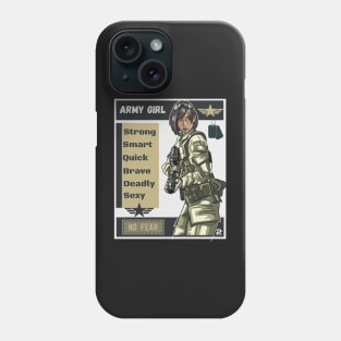 Anime Army Girl 2 Phone Case