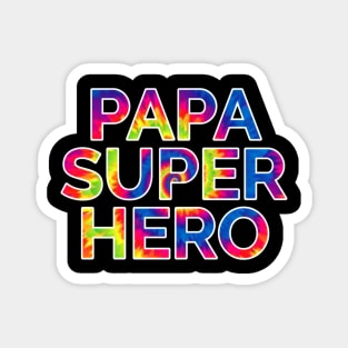 Papa Superhero Stye Magnet