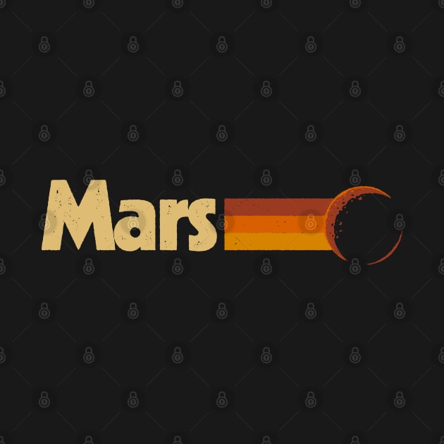 Mars Vintage Space Red Planet by vo_maria