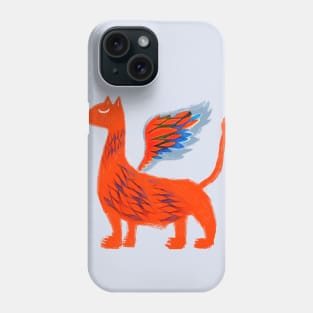 Fairytale animal dragon red fly Phone Case