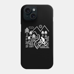 Cycling in the village Phone Case