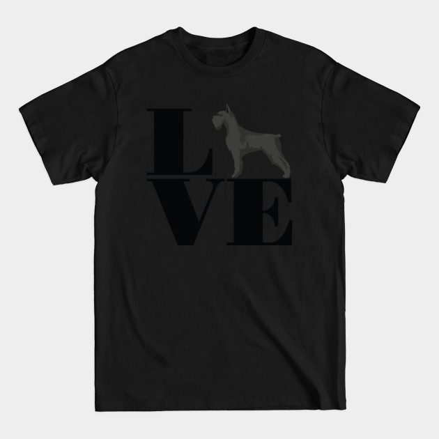 Disover Schnauzer LOVE - Schnauzer - T-Shirt