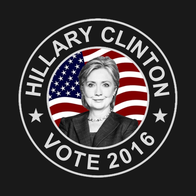 Hillary Clinton US Flag by ESDesign