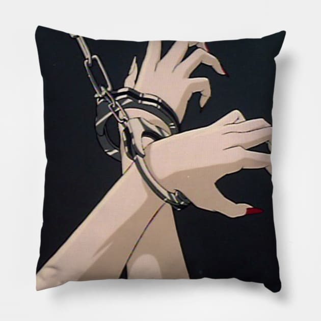 Gothic Anime Bound Hands Pillow by Simonpeters98