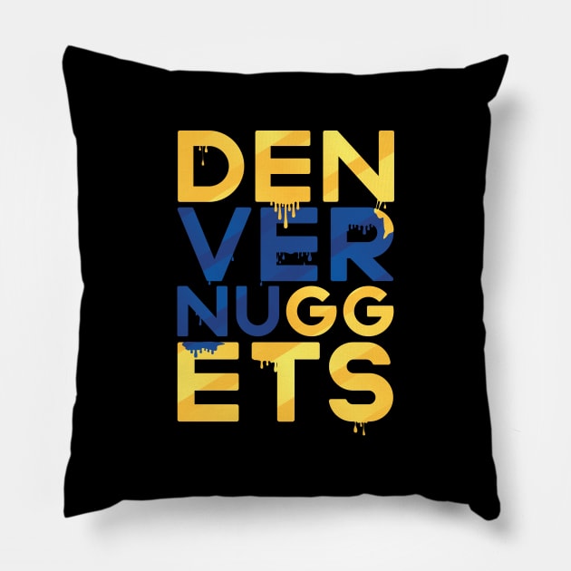Denver Nuggets Pillow by slawisa