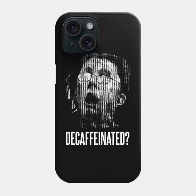 Decaffeinated Martin Blower Severed Head Phone Case by Meta Cortex