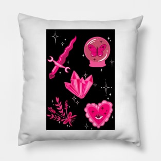 Pink collage Pillow