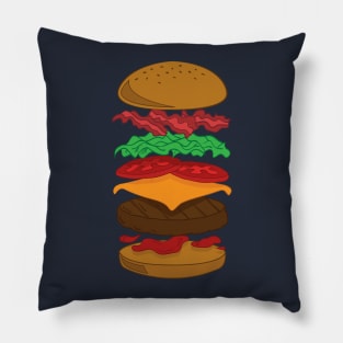 Hamburger Ingredients Pillow