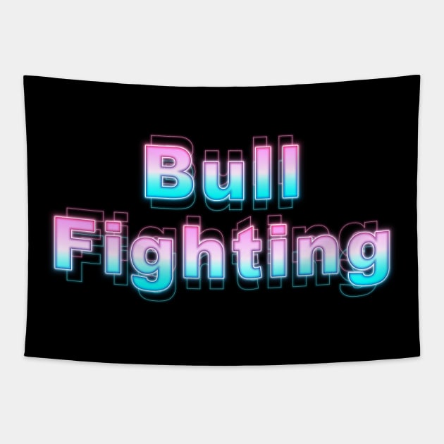 Bull Fighting Tapestry by Sanzida Design