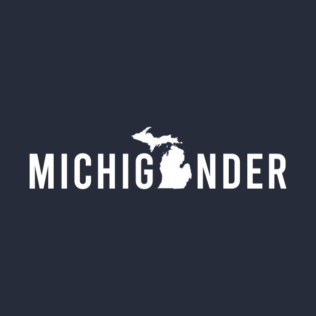 Disover Proud Michigander, Michigan Pride from Midwest Mitten State - Michigan - T-Shirt