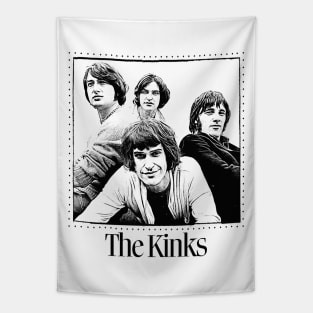The Kinks  / Retro Style Fan Design Tapestry