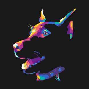 black pop art dog T-Shirt