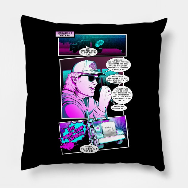 Porkchop Express Pillow by blackdrawsstuff