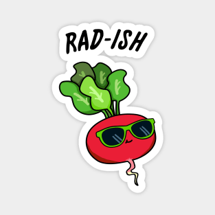 Rad-ish Cute Radish Pun Magnet