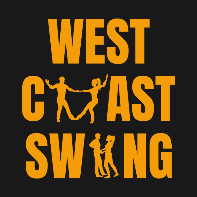 West Coast Swing Couple Dancer Design by echopark12