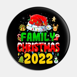 Family Christmas 2022 Matching Shirts Squad Santa Elf Funny Pin