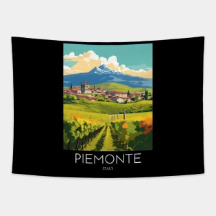 A Pop Art Travel Print of Piemonte - Italy Tapestry