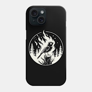 Bird Burning Woods Phone Case