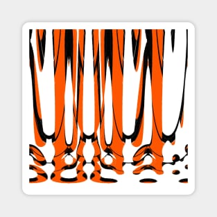 Tiger Stripes Mod Animal Print Magnet