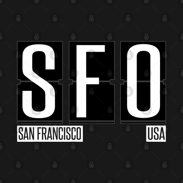 SFO- San Francisco CA Airport Code Souvenir or Gift Shirt by HopeandHobby