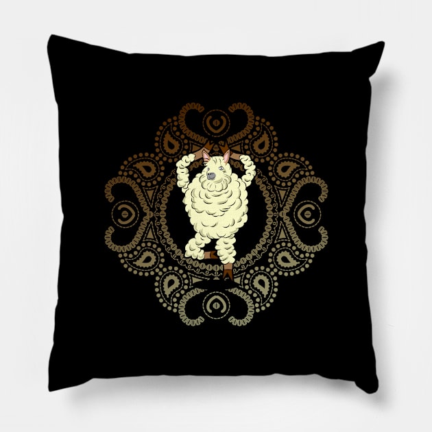 'Alpaca Llama Yoga' Awesome Yoga Workout Gift Pillow by ourwackyhome