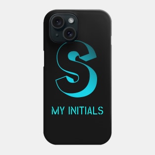 Letter S Initials Unique Name Phone Case