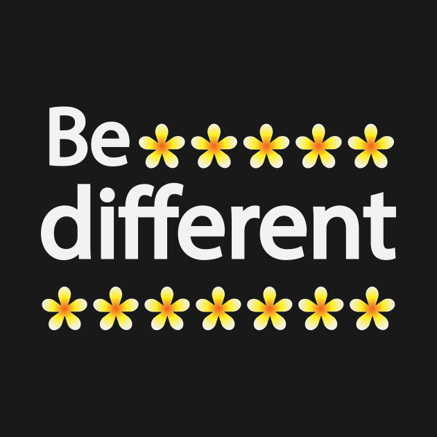 Be different creative typography design by DinaShalash