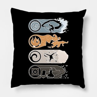 The Four Elements Avatar Pillow