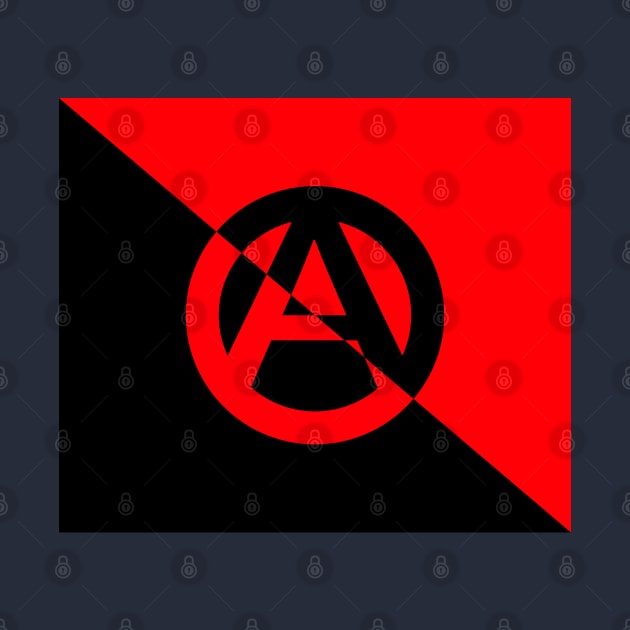 Anarchy Circle-A on Anarcho-Syndicalism Color Inverted by SolarCross