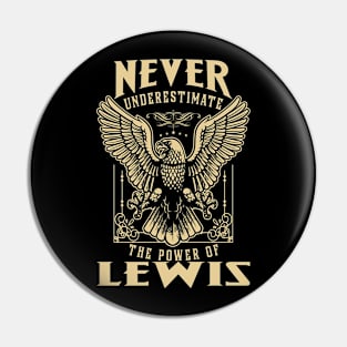 Never Underestimate The Power Of Lewis Pin