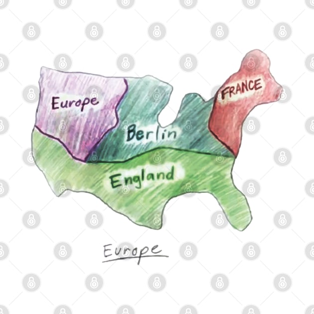 Culture Hunt Map of Europe by squareversesine