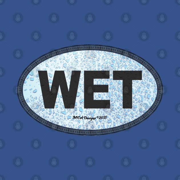 WET Euro Car Decal by MikeCottoArt