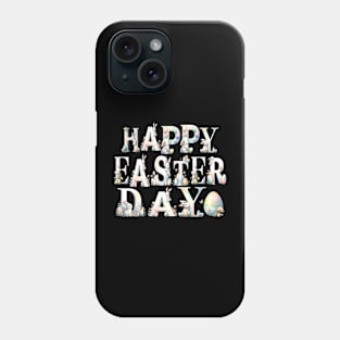 watercolor Springtime Rabbits and Eggs Decor to HAPPY EASTER day Joyful Easter Bunny Greetings Celebration Festive Phone Case