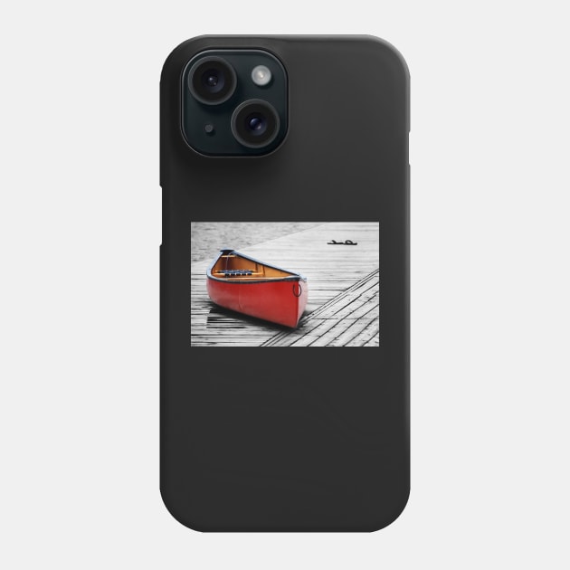 Red Canoe Phone Case by LaurieMinor