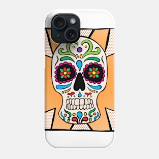 Sugar Skull - Orange Phone Case