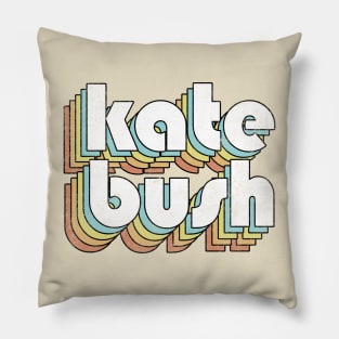 Kate Bush - Retro Rainbow Letters Pillow