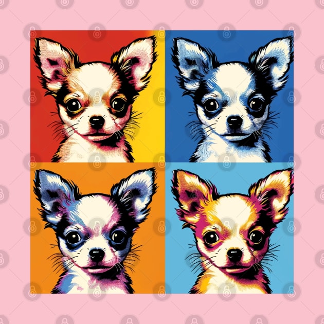 Pop Retro Chihuahua Art Painting - Cute Puppy by PawPopArt