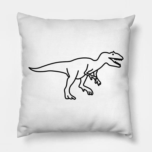 Allosaurus Pillow by Radradrad