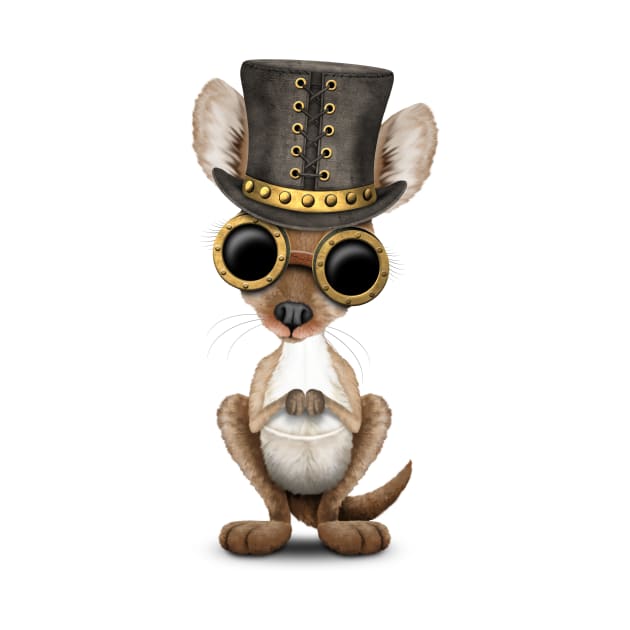 Steampunk Baby Kangaroo by jeffbartels